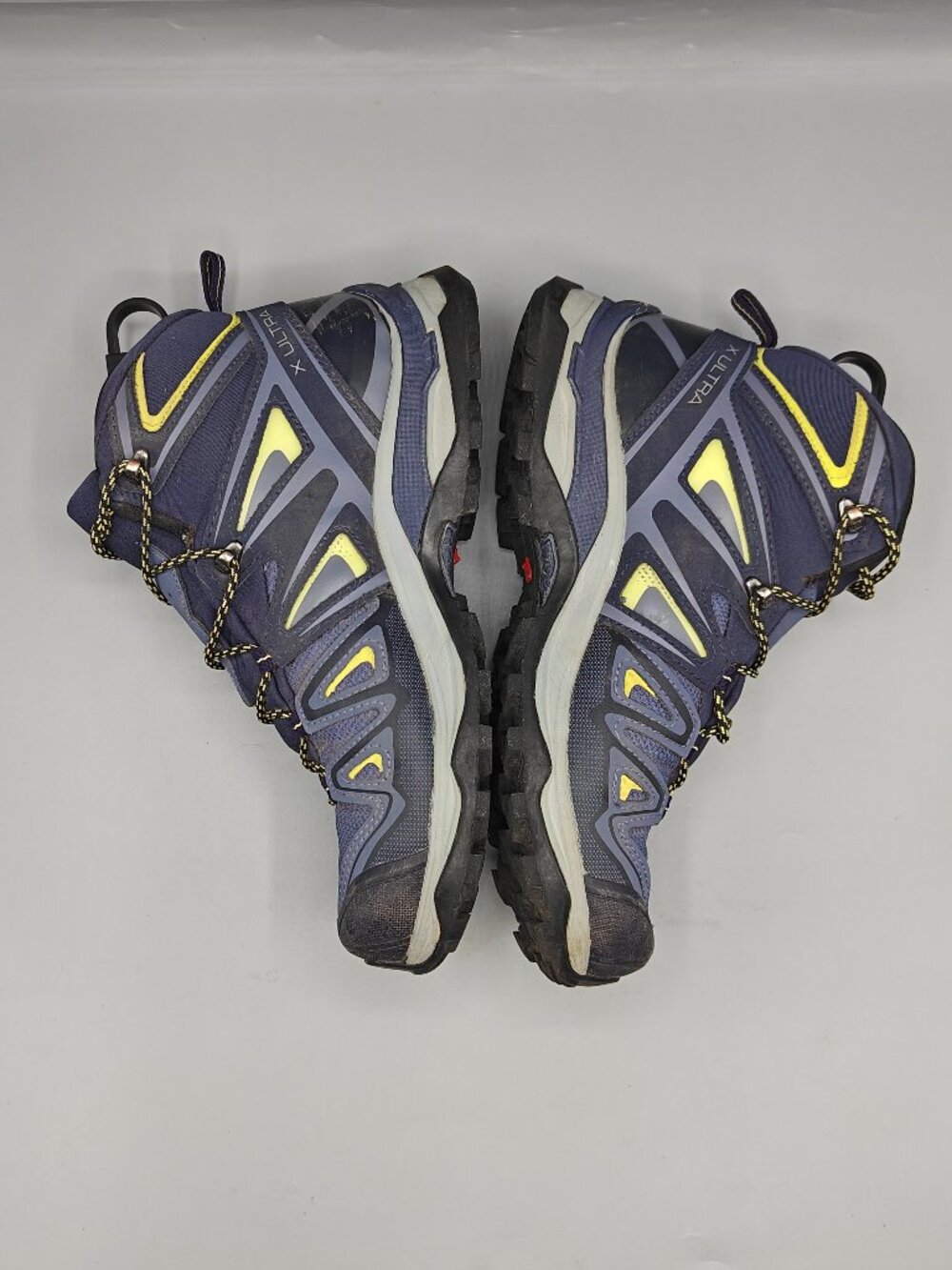 Salomon X Ultra 3 Mid GTX Boots Women’s 8 Blue / Lime Waterproof Hike Snow - Picture 7 of 12